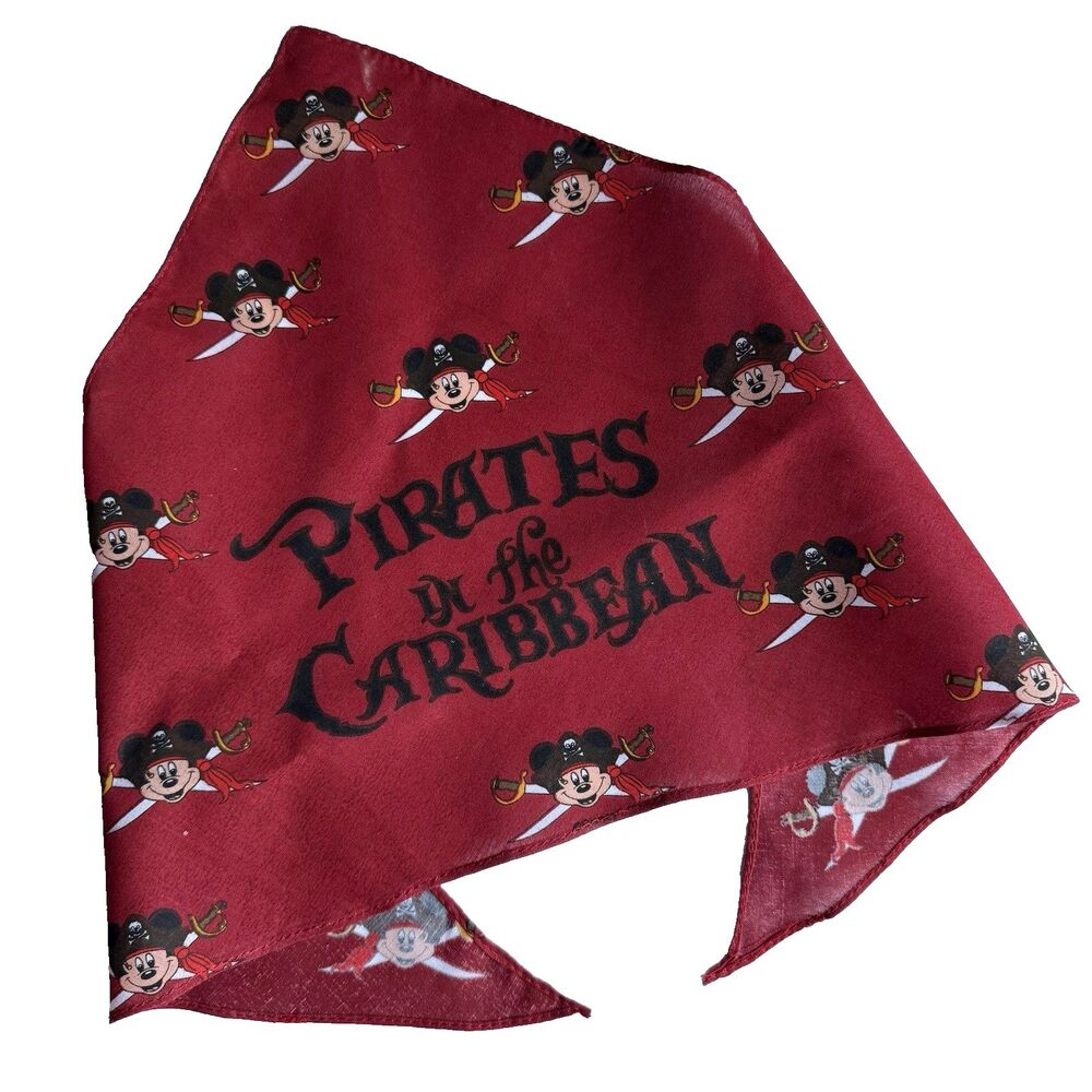 Disney Cruise Line Pirates of the Caribbean Mickey Mouse Bandana Scarf Exclusive